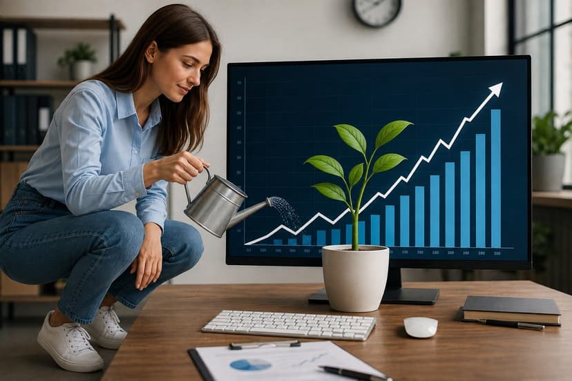 Growth success illustration